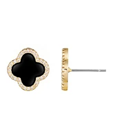 Adornia Cubic Zirconia Halo Clover Stud Earrings