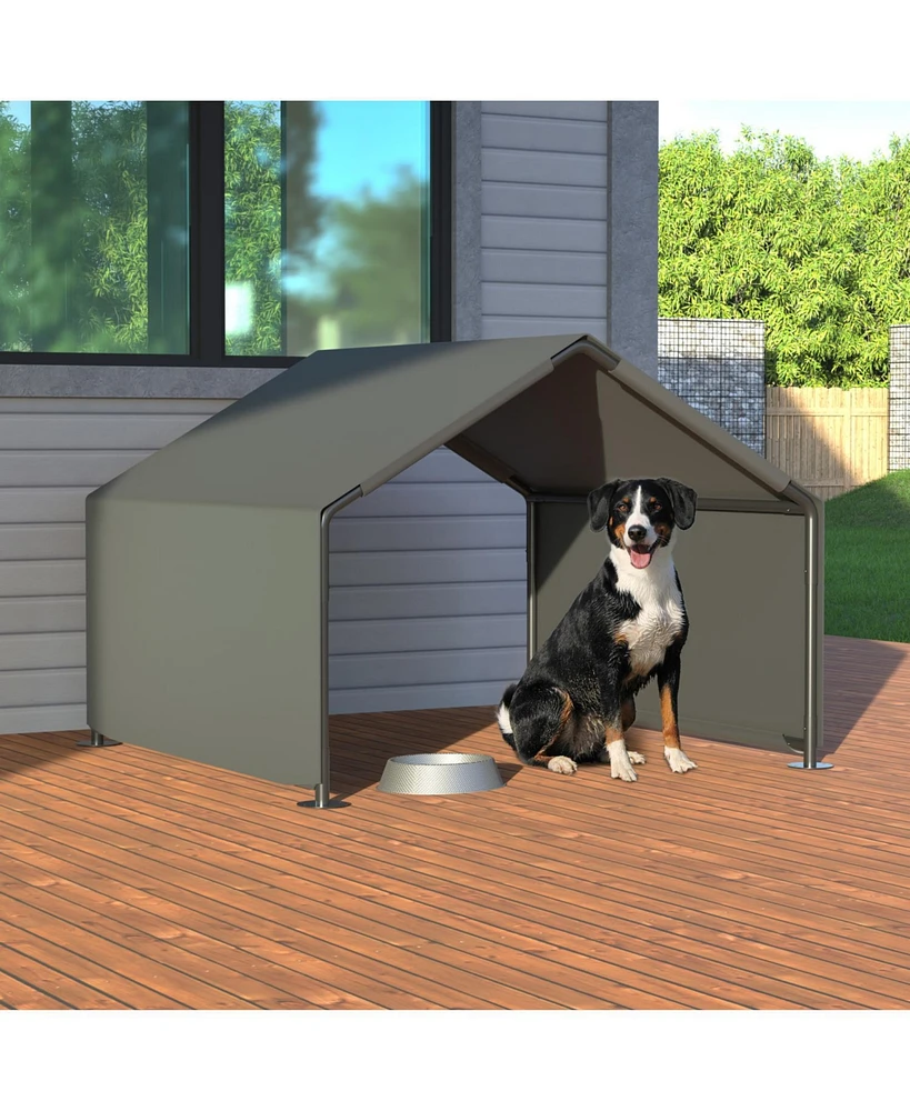 Streamdale Furniture Dog Shade Shelter, Portable Pet Tent, Gray