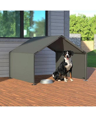 Streamdale Furniture Dog Shade Shelter, Portable Pet Tent, Gray