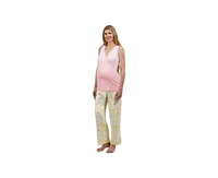 Everly Grey Maternity Analise During & After 5-Piece Maternity/Nursing Sleep Set