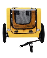 Pet Bike Trailer - Folding, Quick Release, Leash