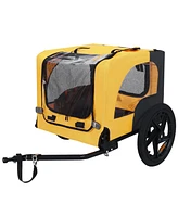 Pet Bike Trailer - Folding, Quick Release, Leash