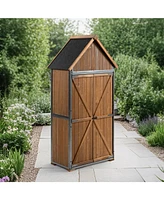 Outdoor Storage Cabinet - Brown