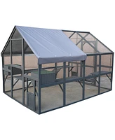 Streamdale Furniture Cat Run Outdoor Catio 110 Inch