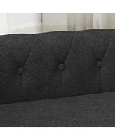 Elegant Elevated Dog Sofa Bed - Black