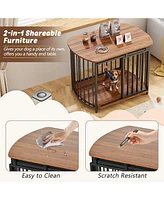31.5" Dog Crate End Table