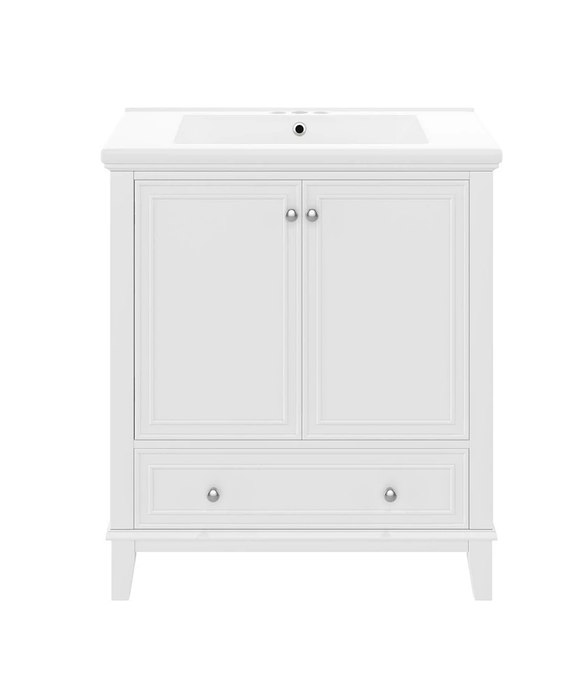 Streamdale Furniture 30" Bathroom Vanity with Sink Combo