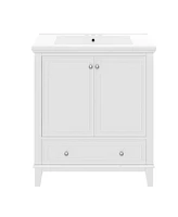 Streamdale Furniture 30" Bathroom Vanity with Sink Combo