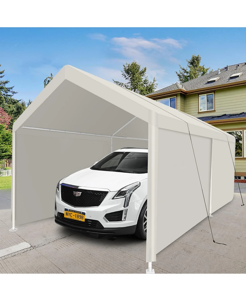 Streamdale Furniture12x20 Heavy Duty Portable Carport - White