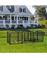Dog Playpen 24" 8 Panel Metal Pet Fence