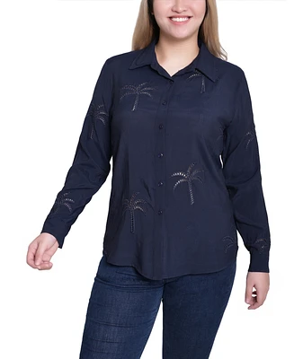 Ny Collection Women's Long Sleeve Top