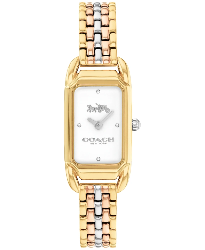 Coach Women's Cadie Tri-Tone Stainless Steel Bracelet Watch, 17.5mm