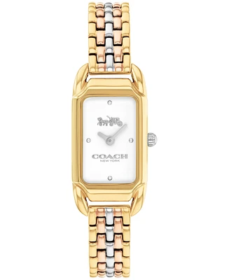 Coach Women's Cadie Tri-Tone Stainless Steel Bracelet Watch, 17.5mm