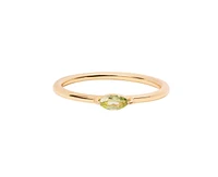 Marquise Birthstone Ring - August Peridot