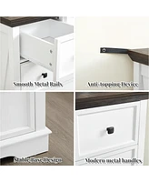Casainc Freestanding Bathroom Cabinet Clothes Storage with 6 Drawers