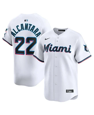 Nike Men's Sandy Alcantara White Miami Marlins Home Limited Player Jersey