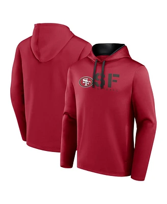 Logo Athletic Men's Scarlet San Francisco 49ers Head Start Pullover Hoodie