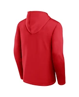 Logo Athletic Men's Red Kansas City Chiefs Head Start Pullover Hoodie