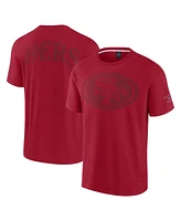 Fanatics Men's and Women's Scarlet San Francisco 49ers Elements Iconic T-Shirt