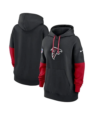 Nike Women's Black Atlanta Falcons 2024 Sideline Essential Fleece Pullover Hoodie