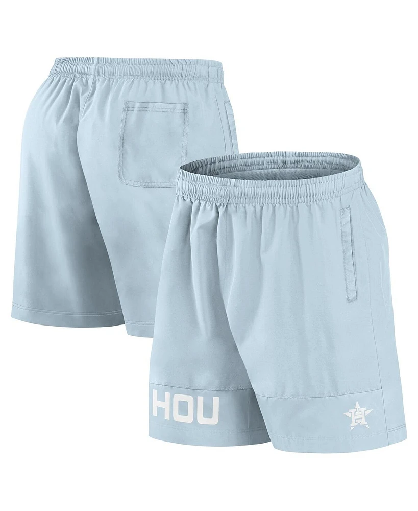 Fanatics Men's Light Blue Houston Astros Elements Swim Shorts