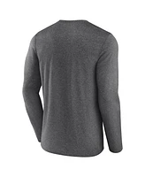Fanatics Men's Heather Charcoal Pittsburgh Steelers Fundamentals Long Sleeve T-Shirt