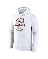 Fanatics Men's White Charleston Cougars Primary Logo Pullover Hoodie