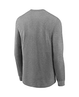 Nike Men's Heathered Gray Minnesota Vikings Hyper Local Long Sleeve T-Shirt