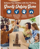We Games Shoot The Moon Board Game - Dark Stained Solid Wood