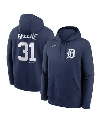Nike Men's Riley Greene Navy Detroit Tigers Player Name Number Club Fleece Pullover Hoodie