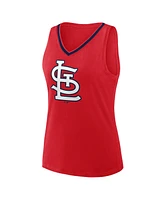 Logo Athletic Women's Red St. Louis Cardinals Stellar Win V-Neck Tank Top