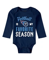 Wear by Erin Andrews Baby Boys and Girls 3-Piece Tennessee Titans Turn Me Around Bodysuits Pant Set