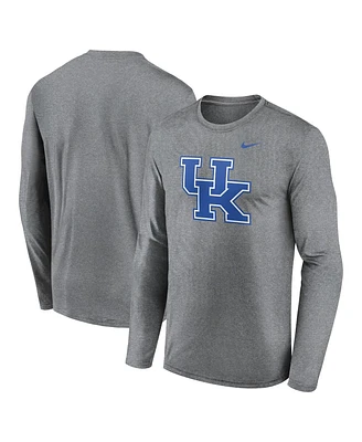 Nike Men's Heather Gray Kentucky Wildcats Primetime Primary Legend Long Sleeve T-Shirt