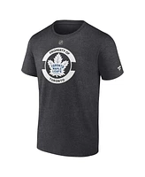 Fanatics Men's Heather Charcoal Toronto Maple Leaf's Authentic Pro Core Secondary T-Shirt