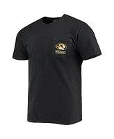 Image One Men's Black Missouri Tigers Circle Campus Scene T-Shirt