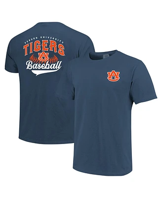 Image One Men's Navy Auburn Tigers Baseball Comfort Colors T-Shirt