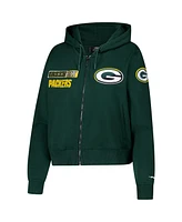 Pro Standard Women's Green Bay Packers Split Logo Full Zip Hoodie