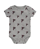 Outerstuff Baby Boys and Girls 3-Pack Atlanta Falcons Team Starter Bodysuit