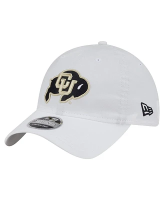 New Era Men's White Colorado Buffaloes Active Ripstop 9TWENTY Adjustable Hat