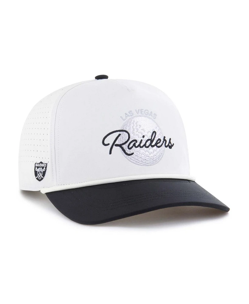 '47 Brand Men's White/Black Las Vegas Raiders Gimmie Golf Hitch Rope Adjustable Hat