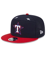 New Era Men's Navy/Red Texas Rangers 2025 Mlb All-Star Game Workout Side Patch 9FIFTY Snapback Hat