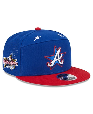New Era Men's Blue/Red Atlanta Braves 2025 Mlb All-Star Game Workout Side Patch 9FIFTY Snapback Hat
