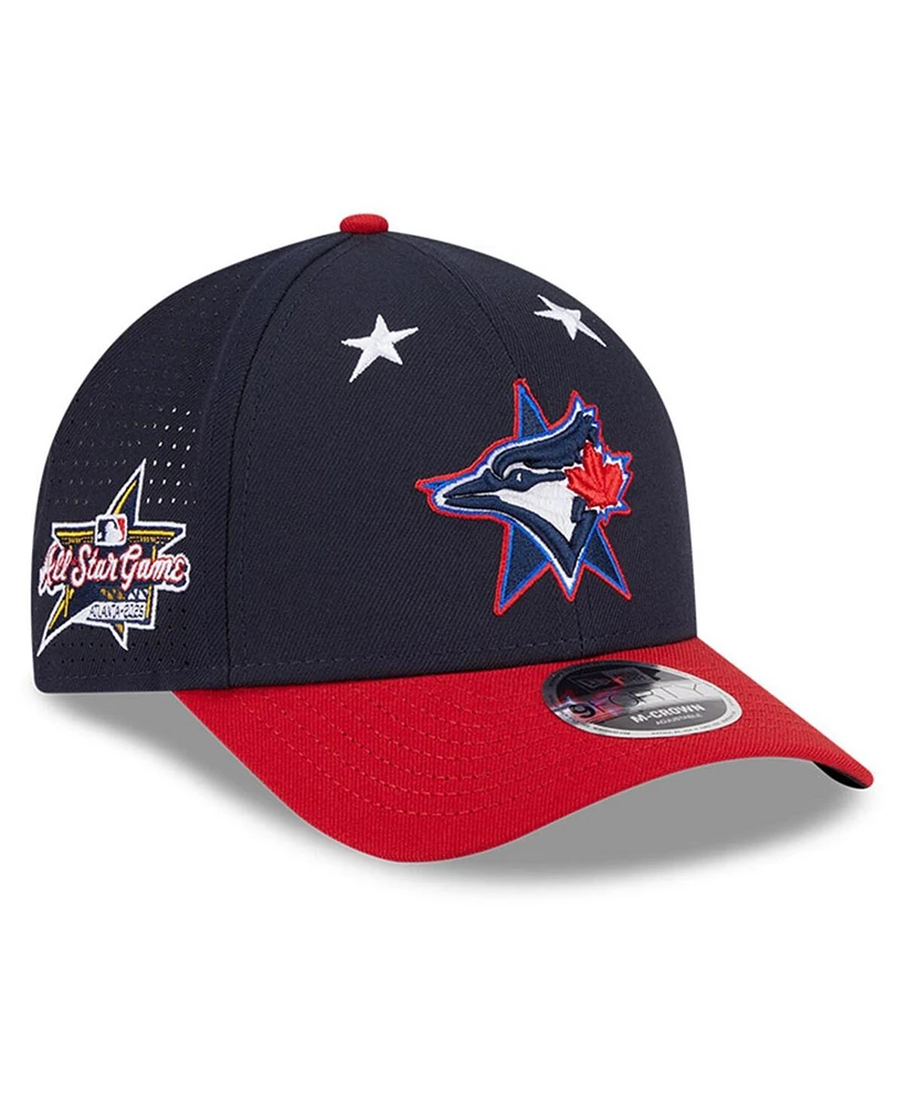 New Era Men's Navy/Red Toronto Blue Jays 2025 Mlb All-Star Game Workout 9FORTY M-Crown Adjustable Hat