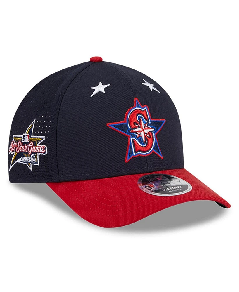 New Era Men's Navy/Red Seattle Mariners 2025 Mlb All-Star Game Workout 9FORTY M-Crown Adjustable Hat