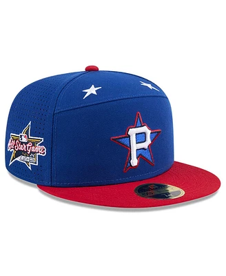 New Era Men's Blue/Red Pittsburgh Pirates 2025 Mlb All-Star Game Workout Side Patch 59FIFTY Fitted Hat