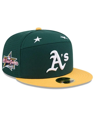 New Era Men's Green/Gold Athletics 2025 Mlb All-Star Game Side Patch 59FIFTY Fitted Hat