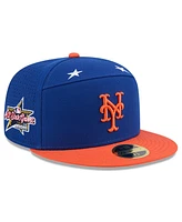 New Era Men's Royal/Orange York Mets 2025 Mlb All-Star Game Side Patch 59FIFTY Fitted Hat
