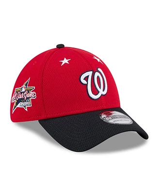 New Era Men's Red/Navy Washington Nationals 2025 Mlb All-Star Game 39THIRTY Flex Hat
