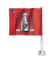 Wincraft Florida Panthers 2025 Stanley Cup Champions On-Ice/Locker Room Celebration Two-Sided Car Flag