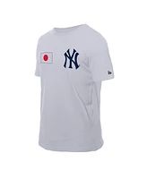 New Era Men's White York Yankees Japanese Flag T-Shirt